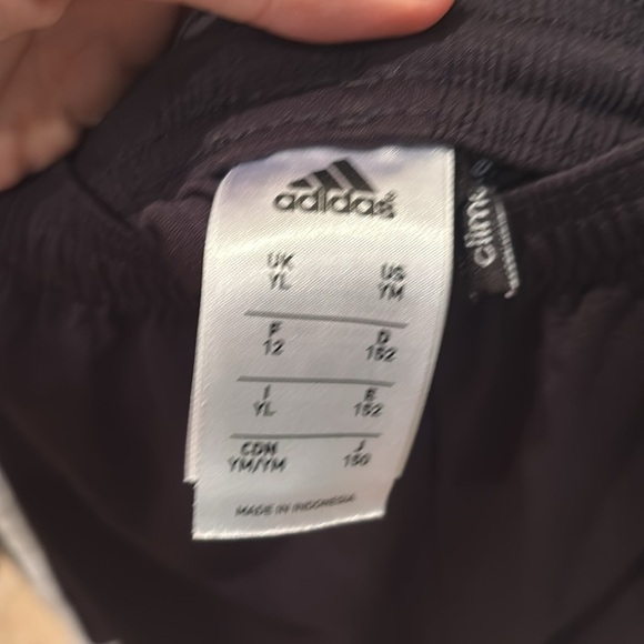 Adidas Black and White Athletic Shorts with Signature Stripes - Picture 5 of 9